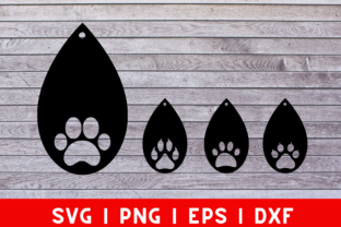 Dog Paw Earrings Cut File for Cricut