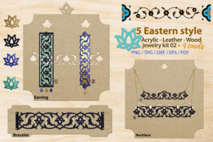 Eastern Style Acrylic Leather Wood Kit 2: Graphics for Local Business Branding