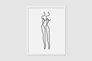 Line Art Poster Double Girl – Graphics and Illustrations