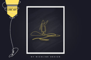 Line Art Poster Girl Illustration Graphics