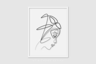 Line Art Poster Korean Girl – Graphics and Illustrations