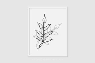 Line Art Poster Leaf Two – Graphics and Illustrations