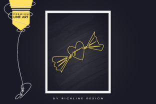 Line Art Poster Love Candy