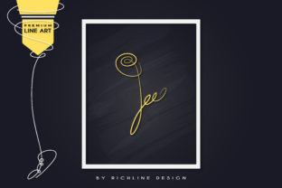 Line Art Poster Plat Flower Graphics