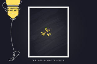 Line Art Poster Three Love: Graphics and Illustrations for Real Publishing