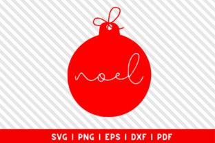 Noel Christmas Ornament Ball Graphics & Crafts