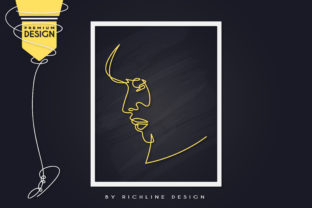 Sad Girl Line Art Poster: Graphics for Creative Sellers
