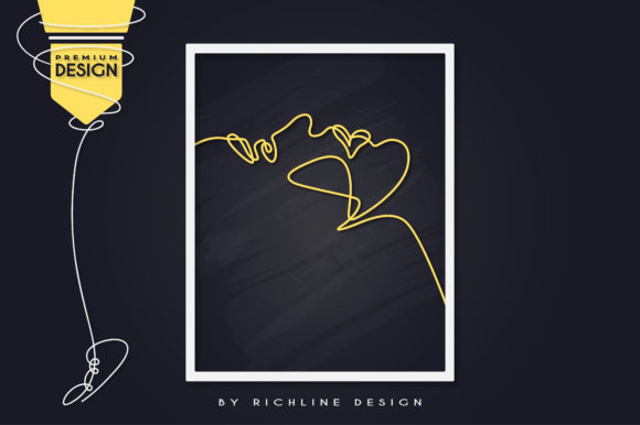 Sexy Scene Line Art Poster: Graphics and Illustrations for Creative Design
